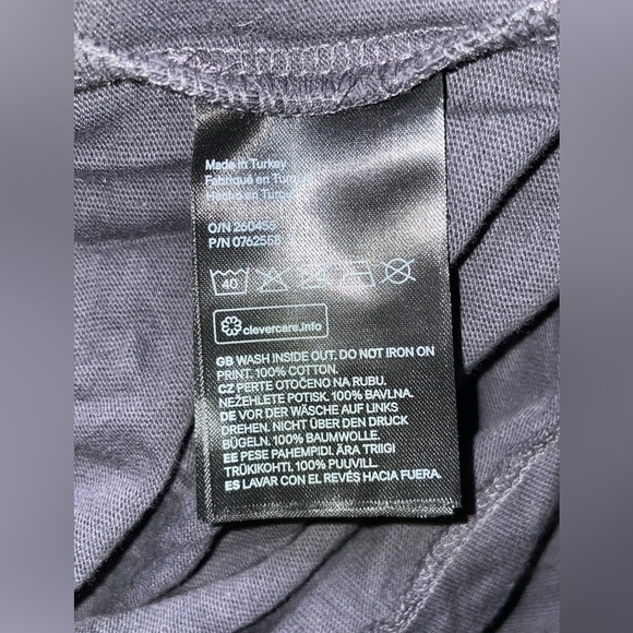 H&M Women's Casual The Rolling Stones Logo Gray Short Sleeve T-Shirt Top Small - Picture 10 of 11